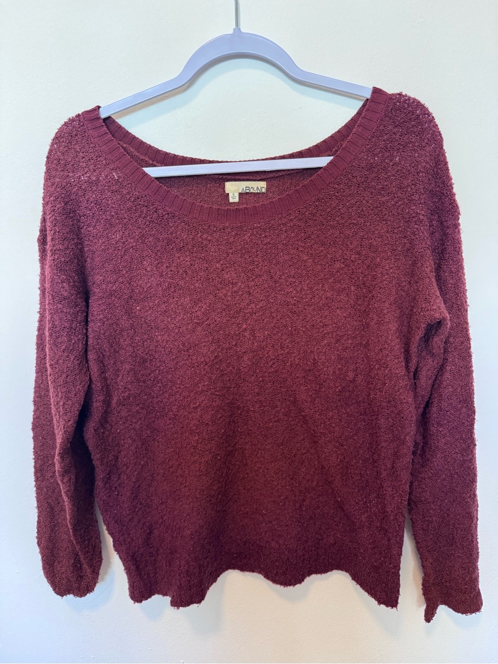 Abound Burgundy Crewneck Sweater